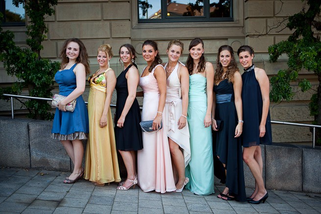 Abiball Gruppenfoto only Ladies