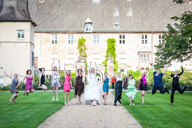 Gruppenfoto Hochzeit Schloss Lembeck