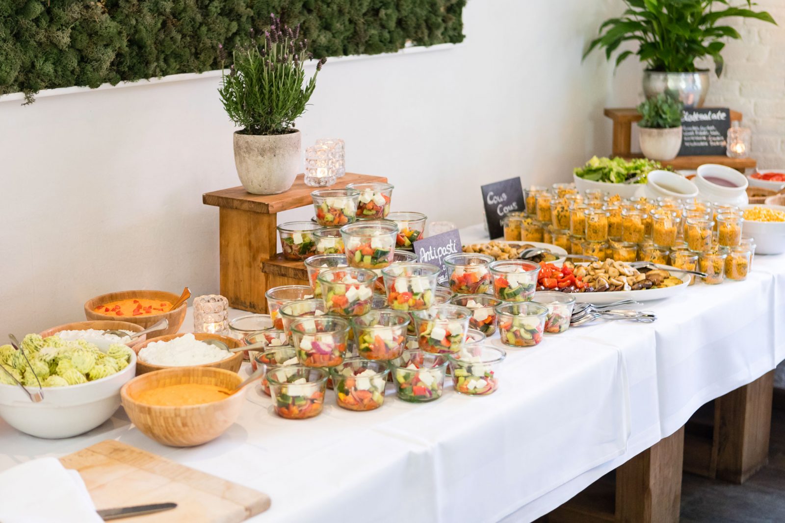 hochzeitessen buffet vegetarisch