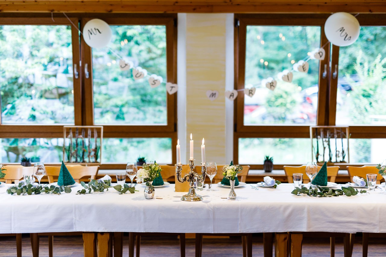 hochzeit kleine schweiz velbert nrw hochzetstischdeoration idee