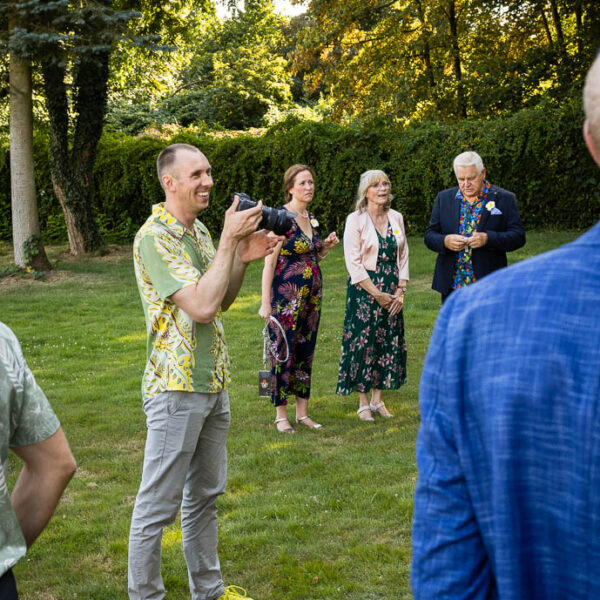 Hochzeitsfotograf Malte Reiter bei der Arbeit auf einer Hochzeit